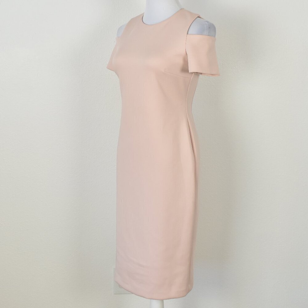 Calvin Klein Cold Shoulder Scuba Sheath Dress - 4 - Picture 6 of 9